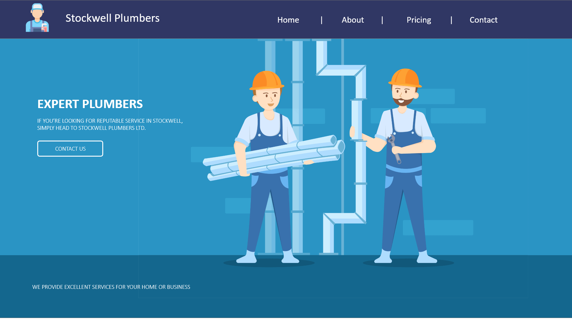 website preview stockwell plumbers